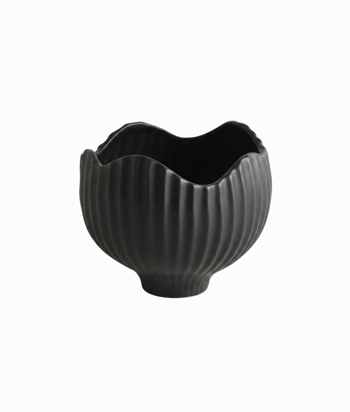 Ribbed Green Planter